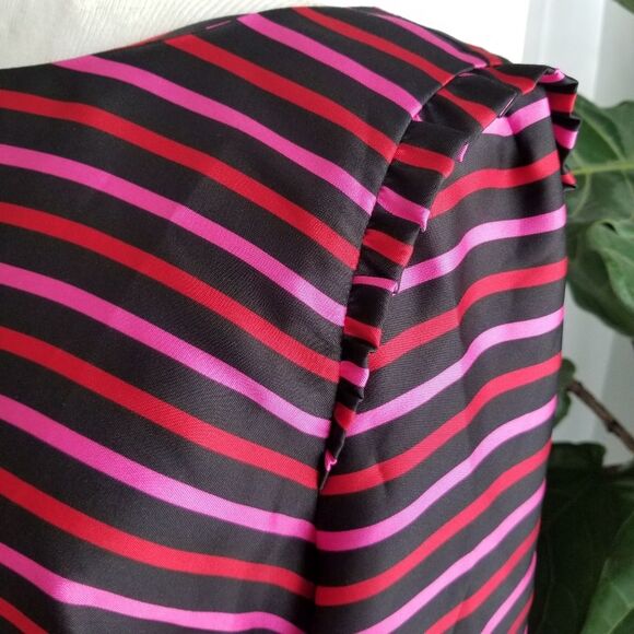 NWT RSVP by Talbots Striped Ruffle Top Blouse - Picture 4 of 12